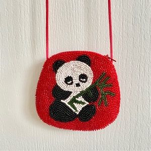 Beaded panda purse 🐼